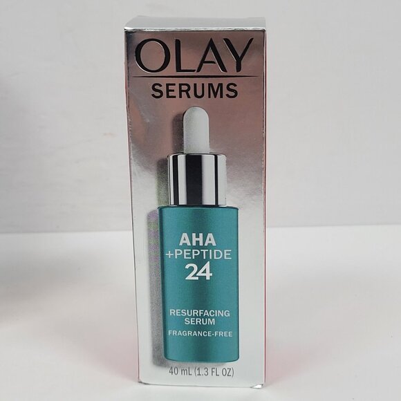 Olay AHA + Peptide 24 Resurfacing Serum 40ml Fragrance-Free NIB - Picture 1 of 6
